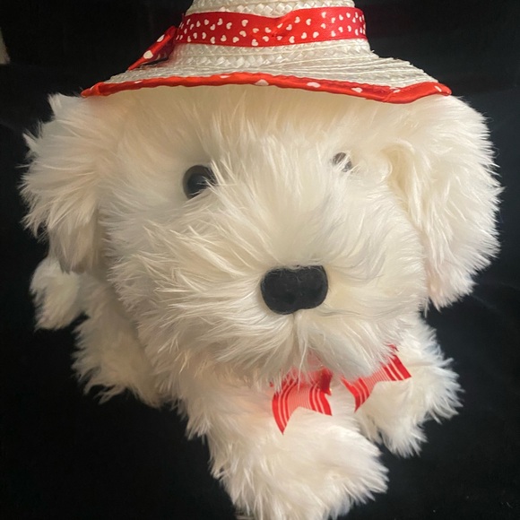 Vintage Maltese Puppy dog stuffed animal plush - Picture 5 of 8